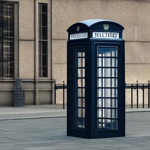 A quiet London street with a BT phone box