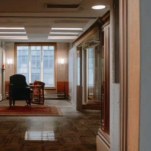 Victorian office lobby